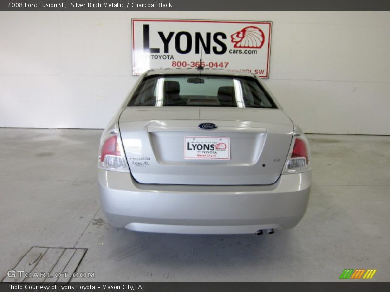 Silver Birch Metallic / Charcoal Black 2008 Ford Fusion SE