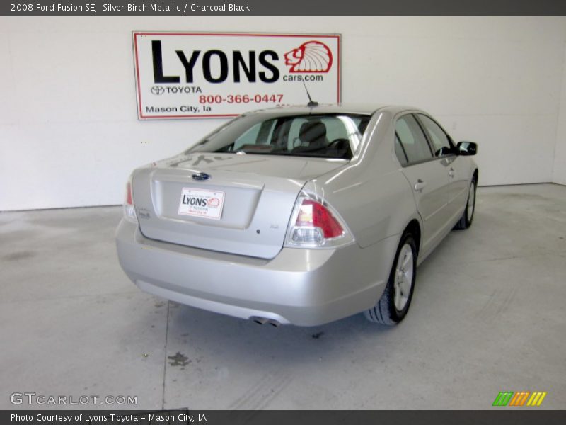 Silver Birch Metallic / Charcoal Black 2008 Ford Fusion SE