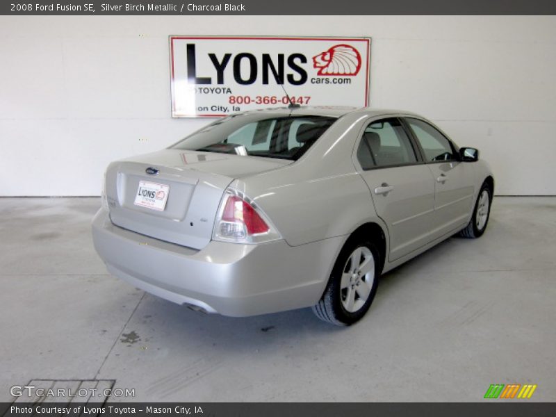 Silver Birch Metallic / Charcoal Black 2008 Ford Fusion SE
