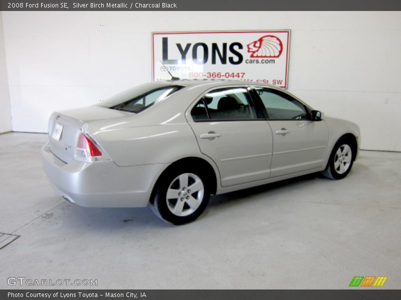 Silver Birch Metallic / Charcoal Black 2008 Ford Fusion SE