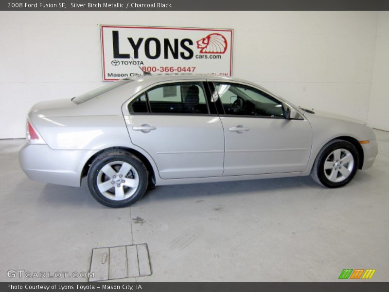 Silver Birch Metallic / Charcoal Black 2008 Ford Fusion SE