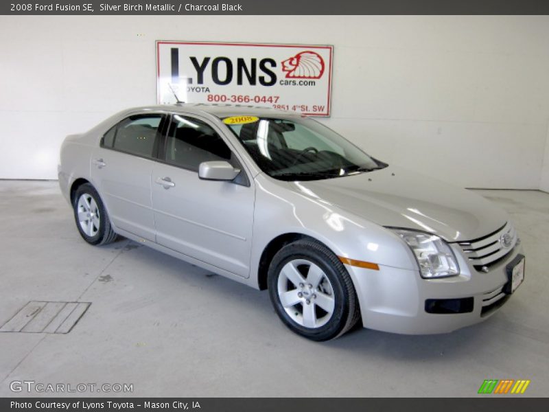 Silver Birch Metallic / Charcoal Black 2008 Ford Fusion SE