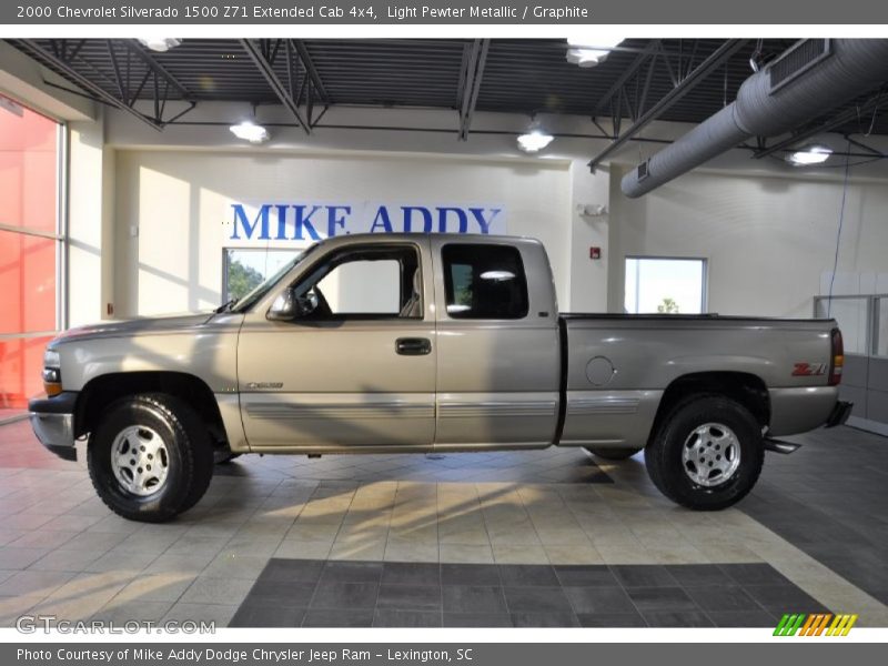 Light Pewter Metallic / Graphite 2000 Chevrolet Silverado 1500 Z71 Extended Cab 4x4
