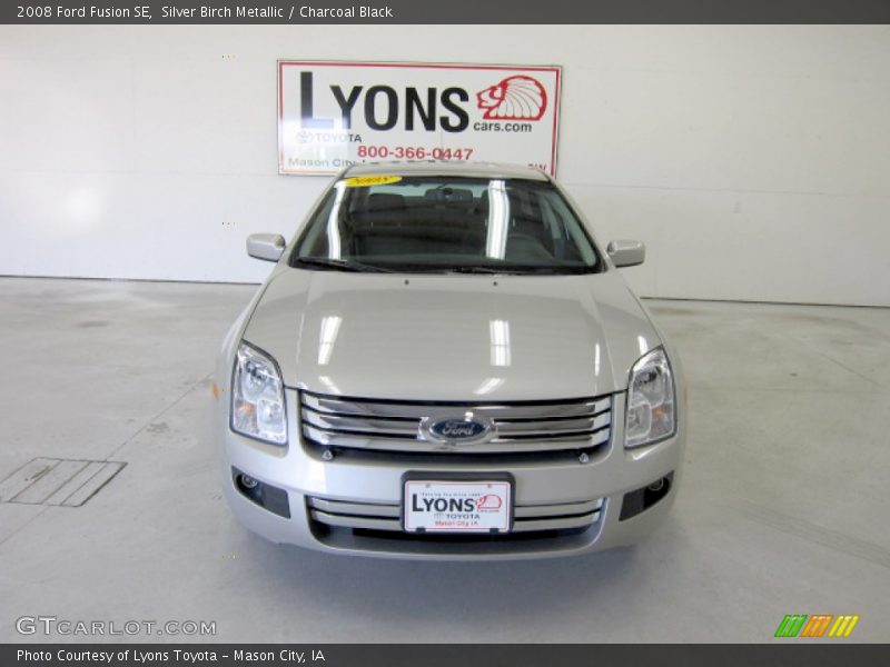 Silver Birch Metallic / Charcoal Black 2008 Ford Fusion SE