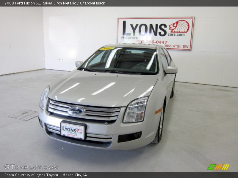Silver Birch Metallic / Charcoal Black 2008 Ford Fusion SE