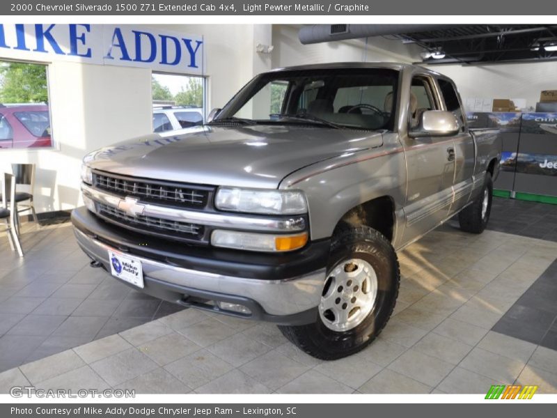 Light Pewter Metallic / Graphite 2000 Chevrolet Silverado 1500 Z71 Extended Cab 4x4