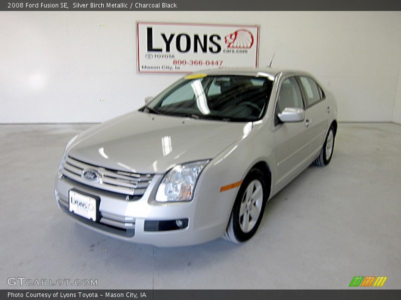 Silver Birch Metallic / Charcoal Black 2008 Ford Fusion SE