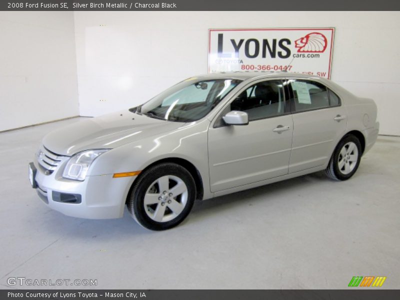 Silver Birch Metallic / Charcoal Black 2008 Ford Fusion SE
