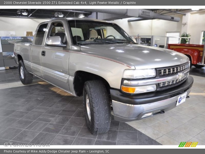 Light Pewter Metallic / Graphite 2000 Chevrolet Silverado 1500 Z71 Extended Cab 4x4