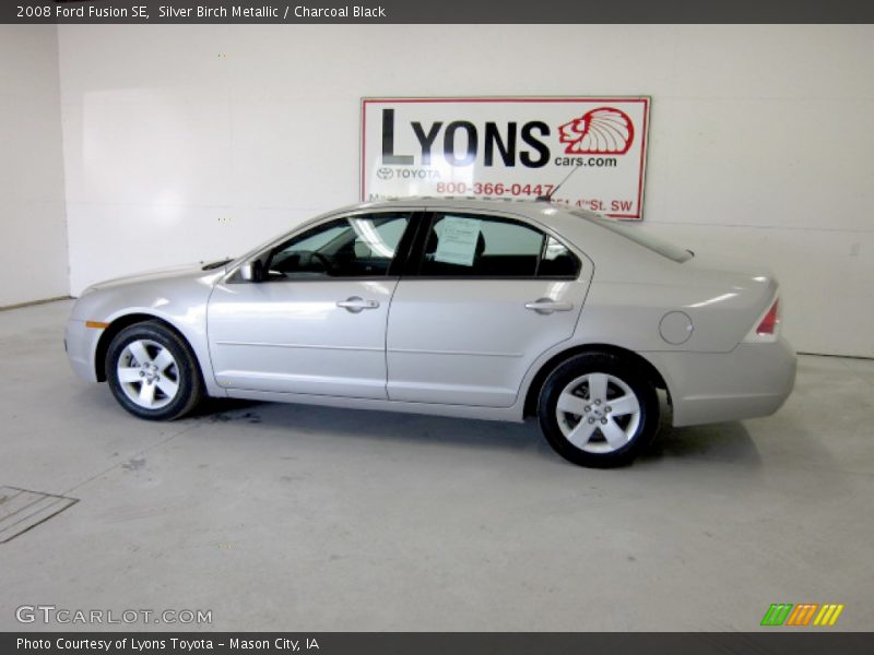 Silver Birch Metallic / Charcoal Black 2008 Ford Fusion SE