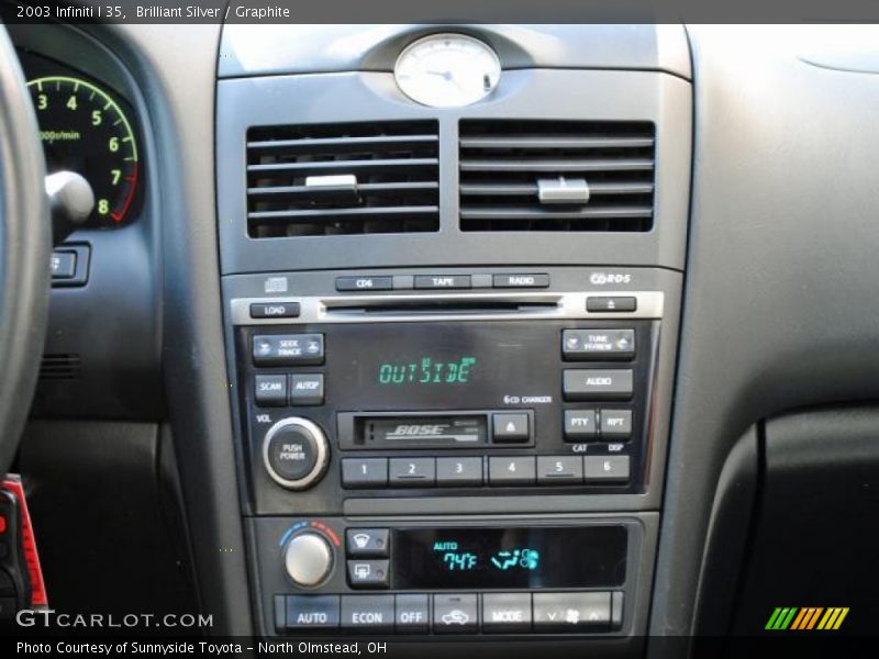 Brilliant Silver / Graphite 2003 Infiniti I 35