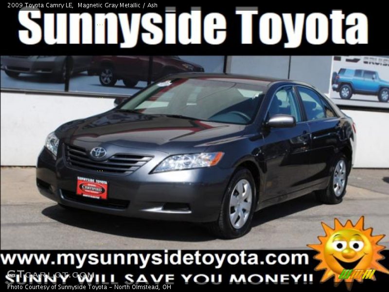 Magnetic Gray Metallic / Ash 2009 Toyota Camry LE