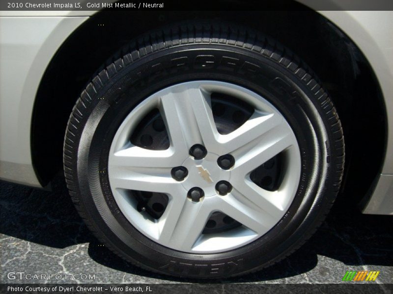 Gold Mist Metallic / Neutral 2010 Chevrolet Impala LS