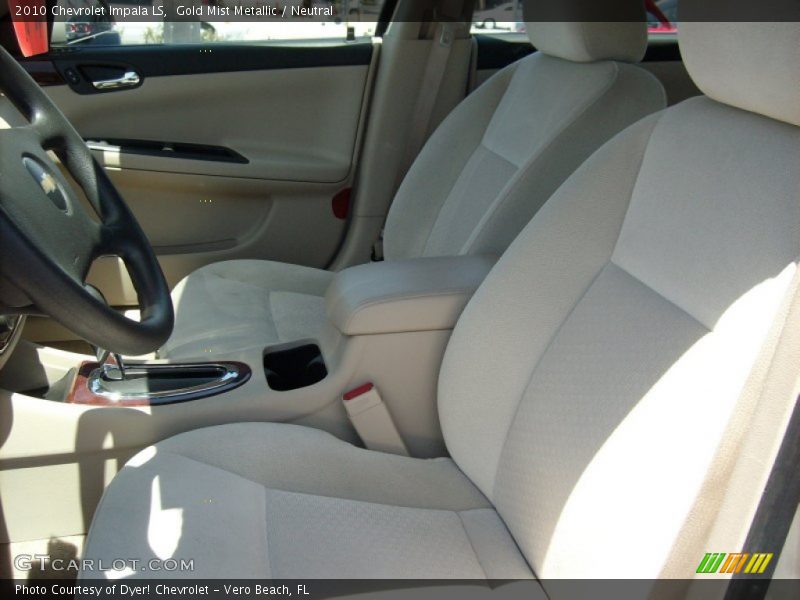 Gold Mist Metallic / Neutral 2010 Chevrolet Impala LS