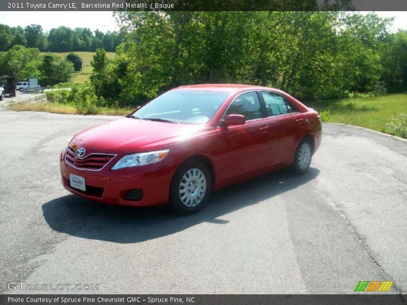 Barcelona Red Metallic / Bisque 2011 Toyota Camry LE