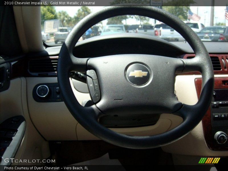 Gold Mist Metallic / Neutral 2010 Chevrolet Impala LS