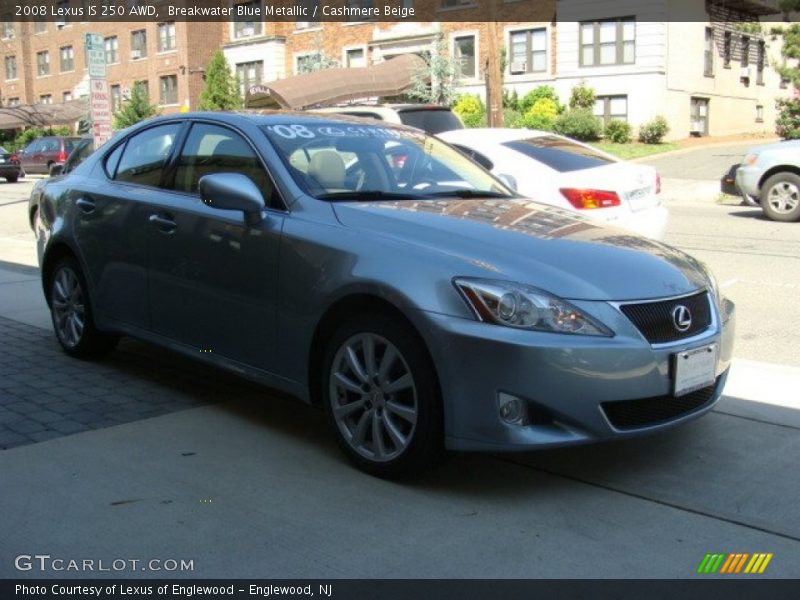 Breakwater Blue Metallic / Cashmere Beige 2008 Lexus IS 250 AWD