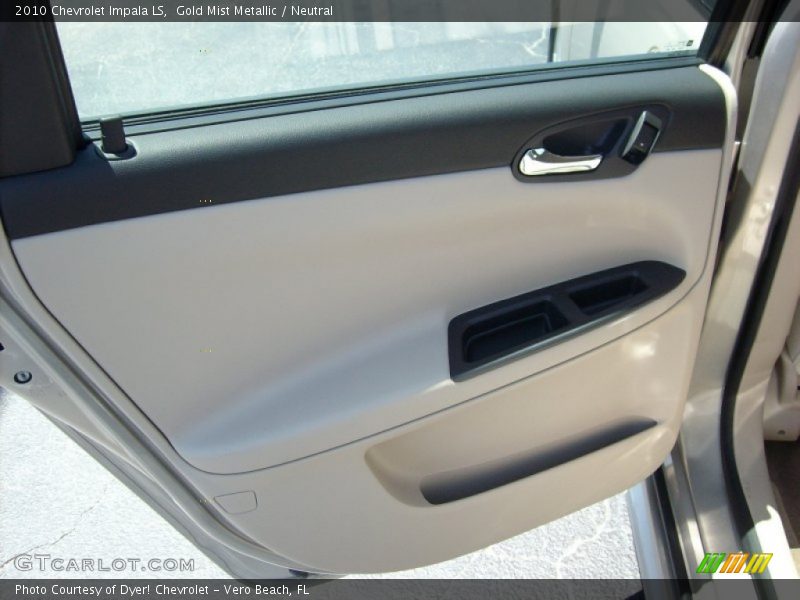 Gold Mist Metallic / Neutral 2010 Chevrolet Impala LS