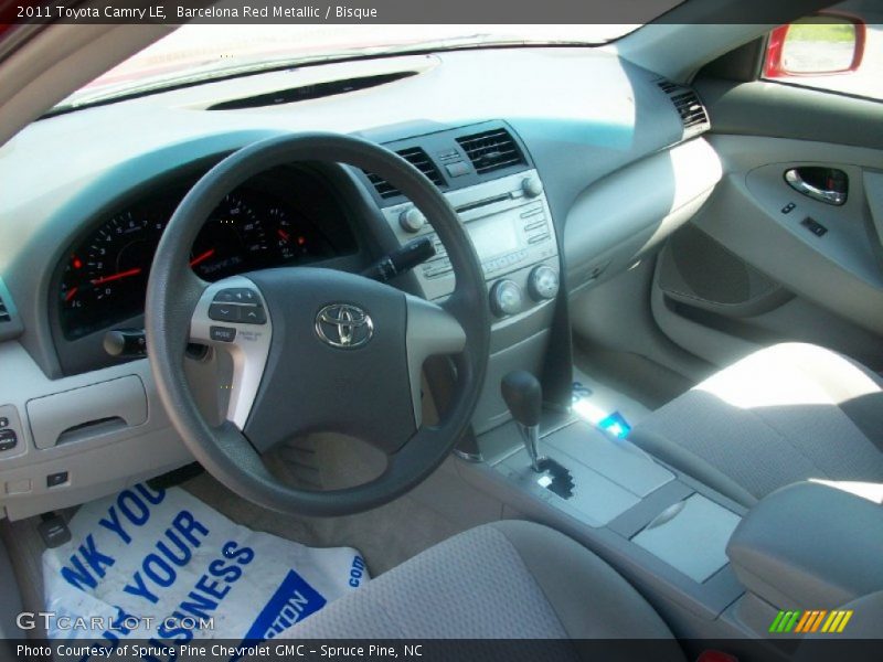 Barcelona Red Metallic / Bisque 2011 Toyota Camry LE