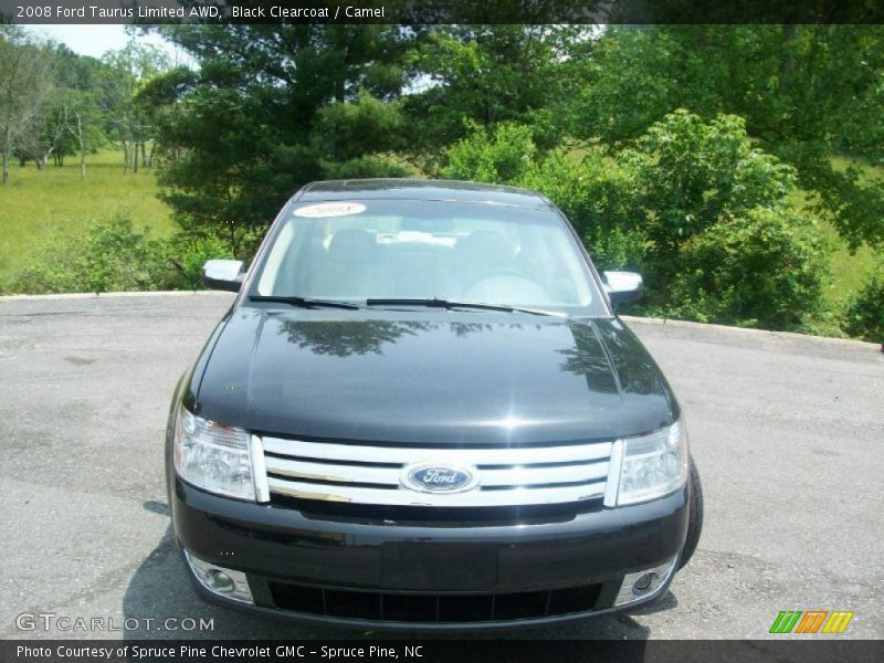 Black Clearcoat / Camel 2008 Ford Taurus Limited AWD