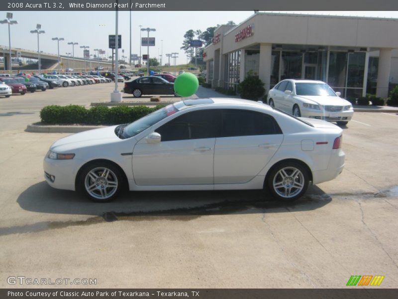 White Diamond Pearl / Parchment 2008 Acura TL 3.2