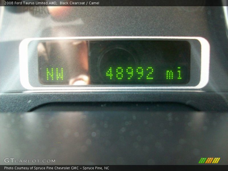 Black Clearcoat / Camel 2008 Ford Taurus Limited AWD
