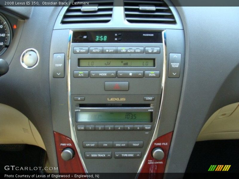 Obsidian Black / Cashmere 2008 Lexus ES 350
