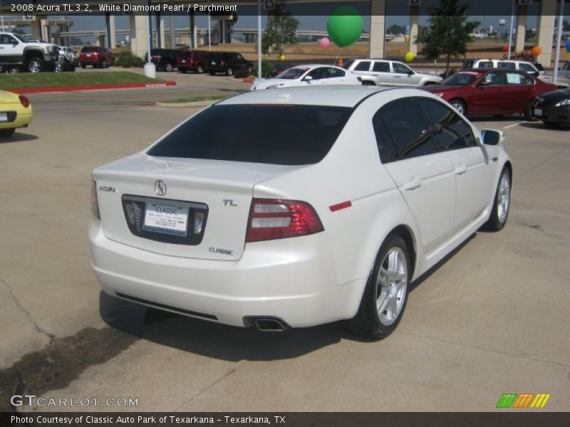 White Diamond Pearl / Parchment 2008 Acura TL 3.2