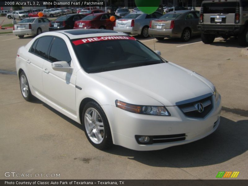 White Diamond Pearl / Parchment 2008 Acura TL 3.2