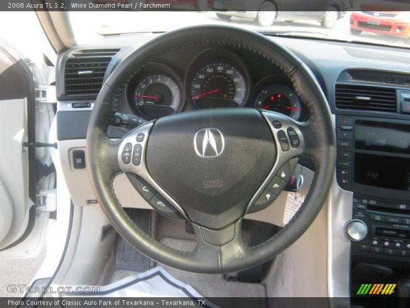 White Diamond Pearl / Parchment 2008 Acura TL 3.2