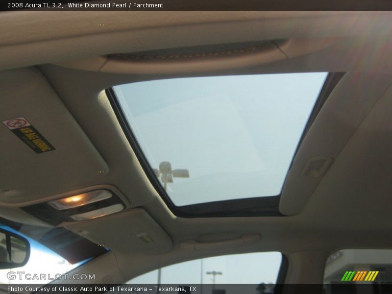 White Diamond Pearl / Parchment 2008 Acura TL 3.2