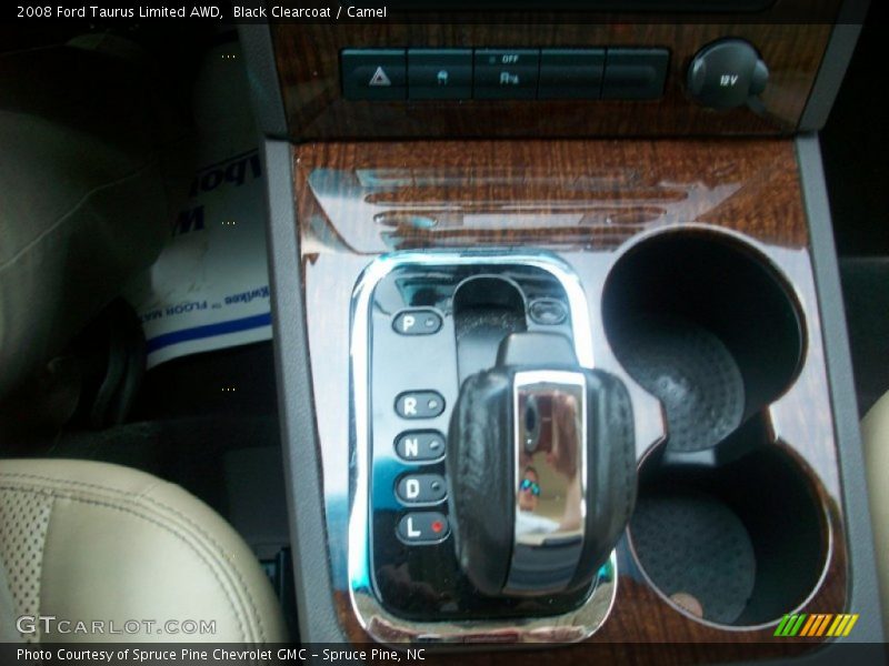 Black Clearcoat / Camel 2008 Ford Taurus Limited AWD