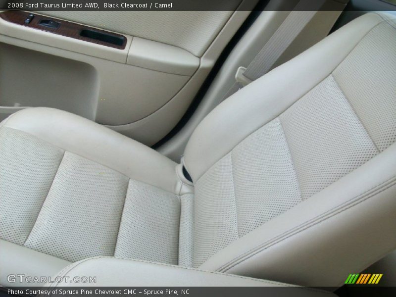 Black Clearcoat / Camel 2008 Ford Taurus Limited AWD