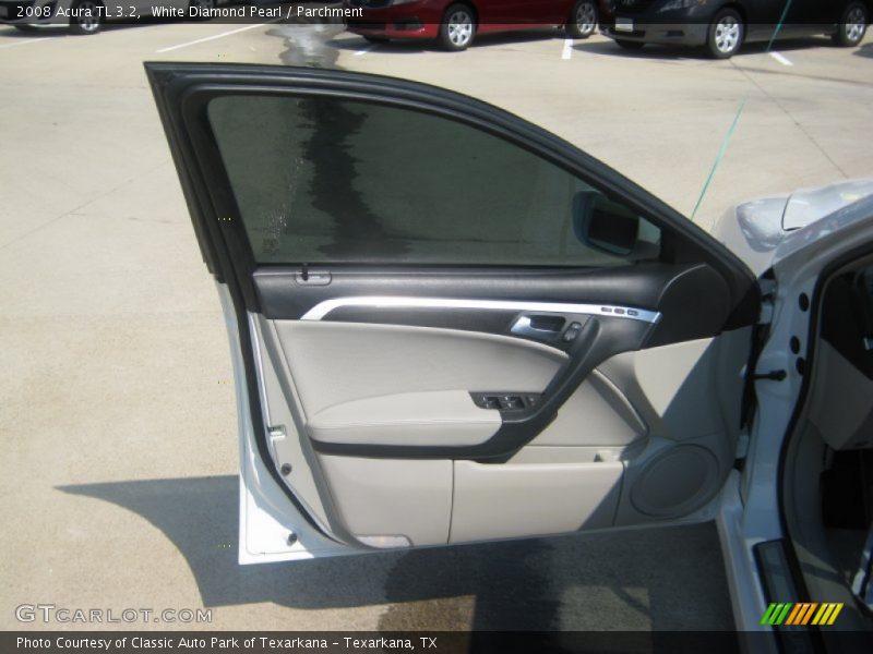 White Diamond Pearl / Parchment 2008 Acura TL 3.2