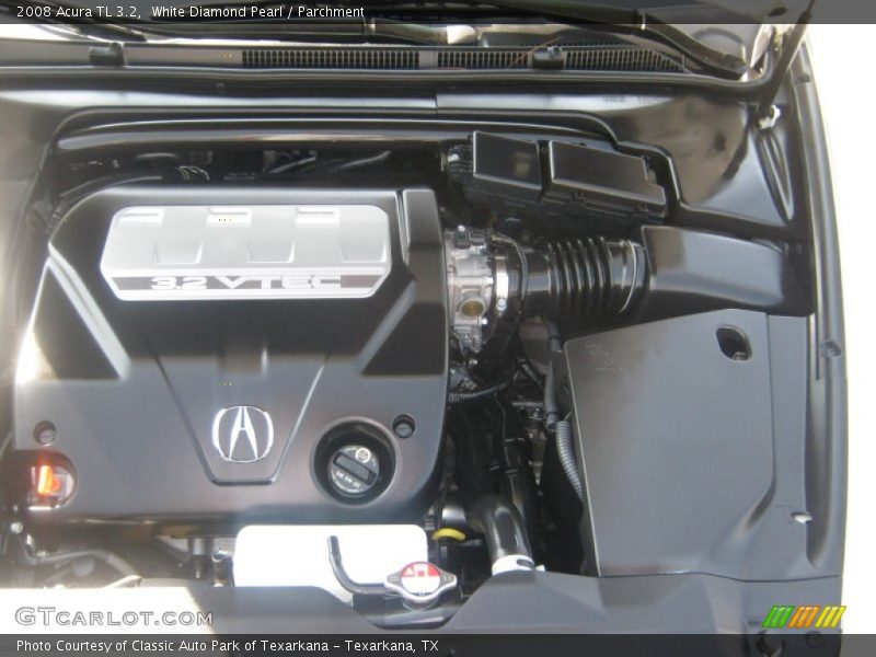 White Diamond Pearl / Parchment 2008 Acura TL 3.2