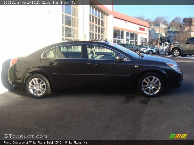 Carbon Flash Black / Tan 2008 Saturn Aura XE 3.5