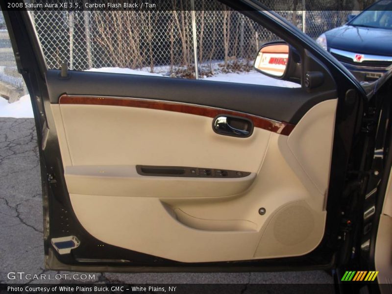 Carbon Flash Black / Tan 2008 Saturn Aura XE 3.5