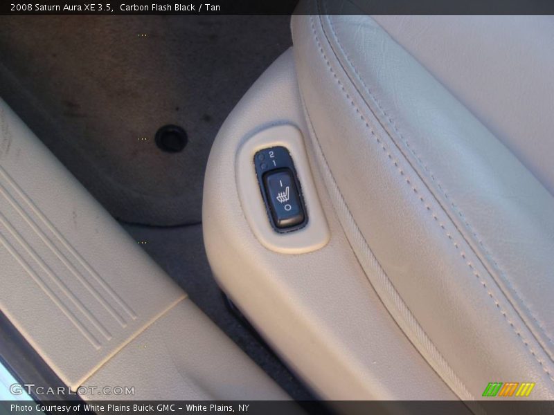 Carbon Flash Black / Tan 2008 Saturn Aura XE 3.5