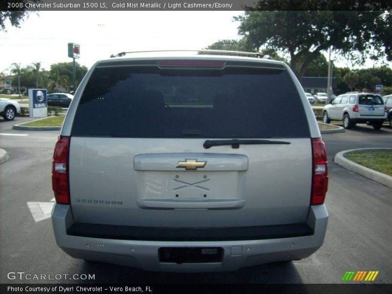 Gold Mist Metallic / Light Cashmere/Ebony 2008 Chevrolet Suburban 1500 LS