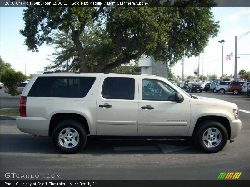 Gold Mist Metallic / Light Cashmere/Ebony 2008 Chevrolet Suburban 1500 LS