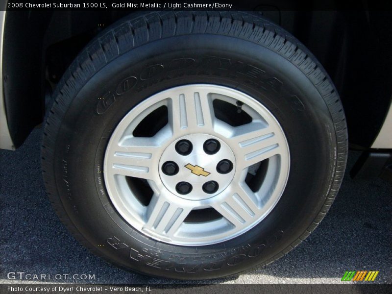 Gold Mist Metallic / Light Cashmere/Ebony 2008 Chevrolet Suburban 1500 LS