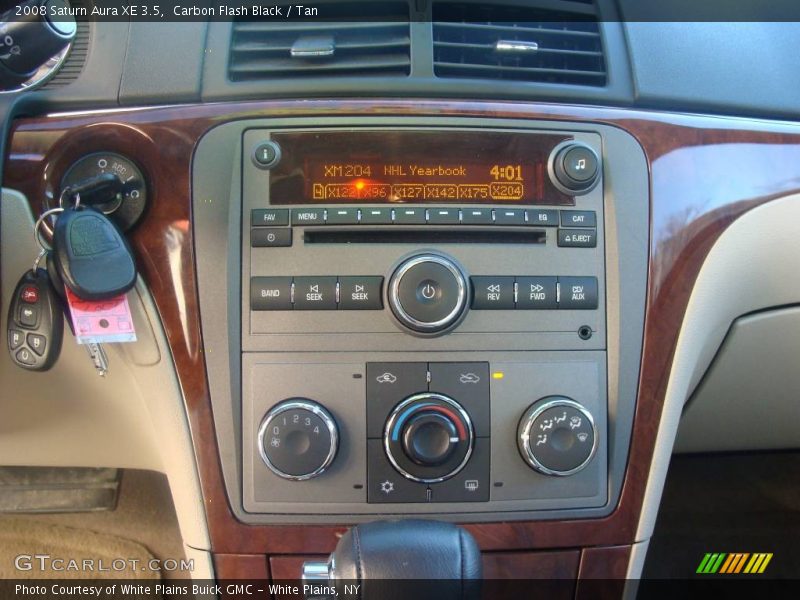 Carbon Flash Black / Tan 2008 Saturn Aura XE 3.5