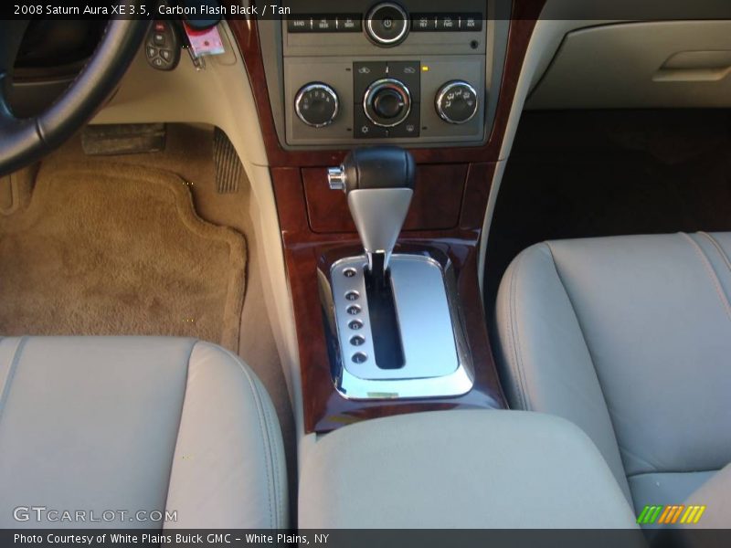Carbon Flash Black / Tan 2008 Saturn Aura XE 3.5