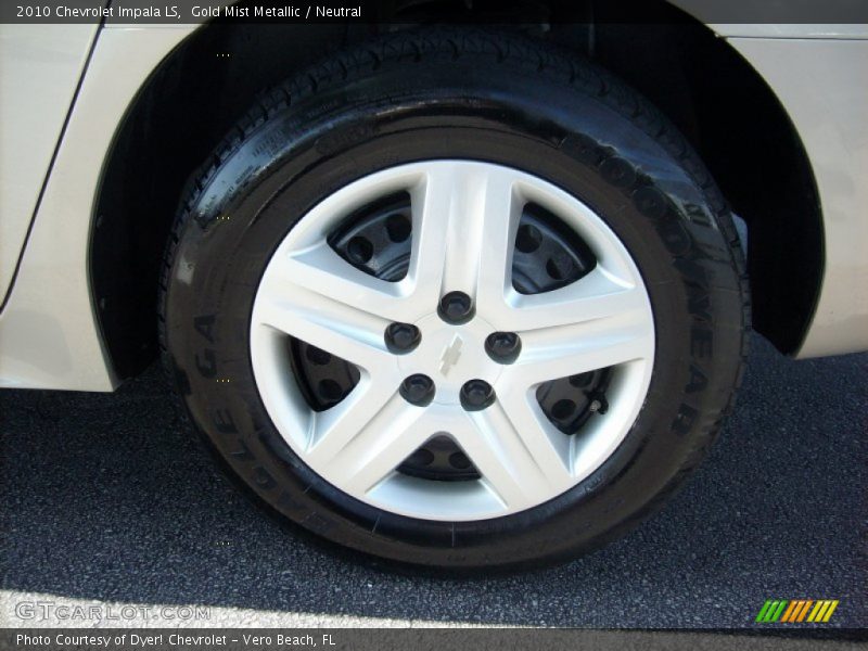 Gold Mist Metallic / Neutral 2010 Chevrolet Impala LS