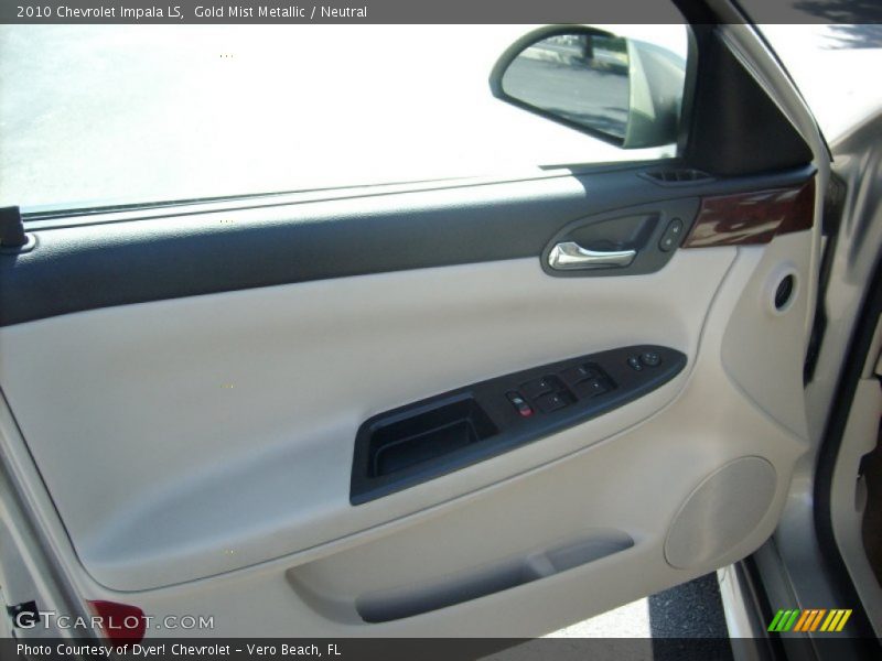 Gold Mist Metallic / Neutral 2010 Chevrolet Impala LS