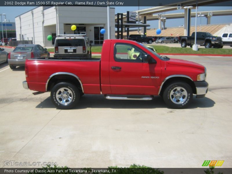 Flame Red / Dark Slate Gray 2002 Dodge Ram 1500 ST Regular Cab