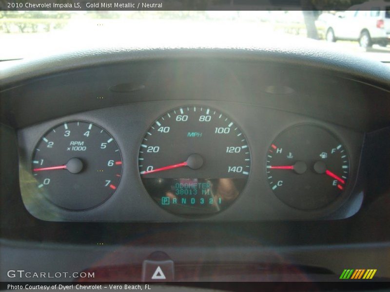 Gold Mist Metallic / Neutral 2010 Chevrolet Impala LS