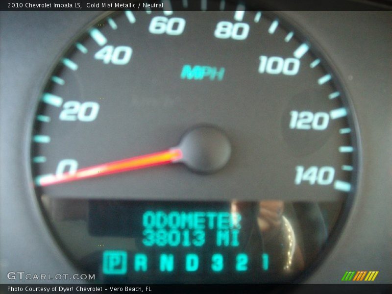 Gold Mist Metallic / Neutral 2010 Chevrolet Impala LS