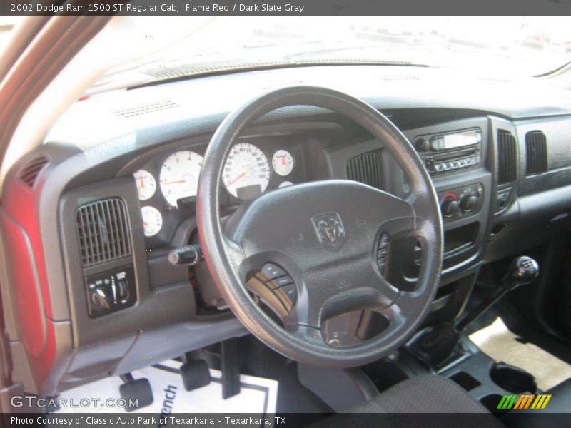 Flame Red / Dark Slate Gray 2002 Dodge Ram 1500 ST Regular Cab