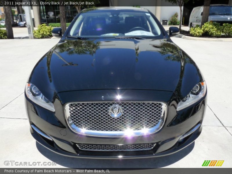 Ebony Black / Jet Black/Jet Black 2011 Jaguar XJ XJL